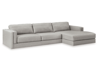 Amiata 2-Piece Leather Sectional with Chaise
