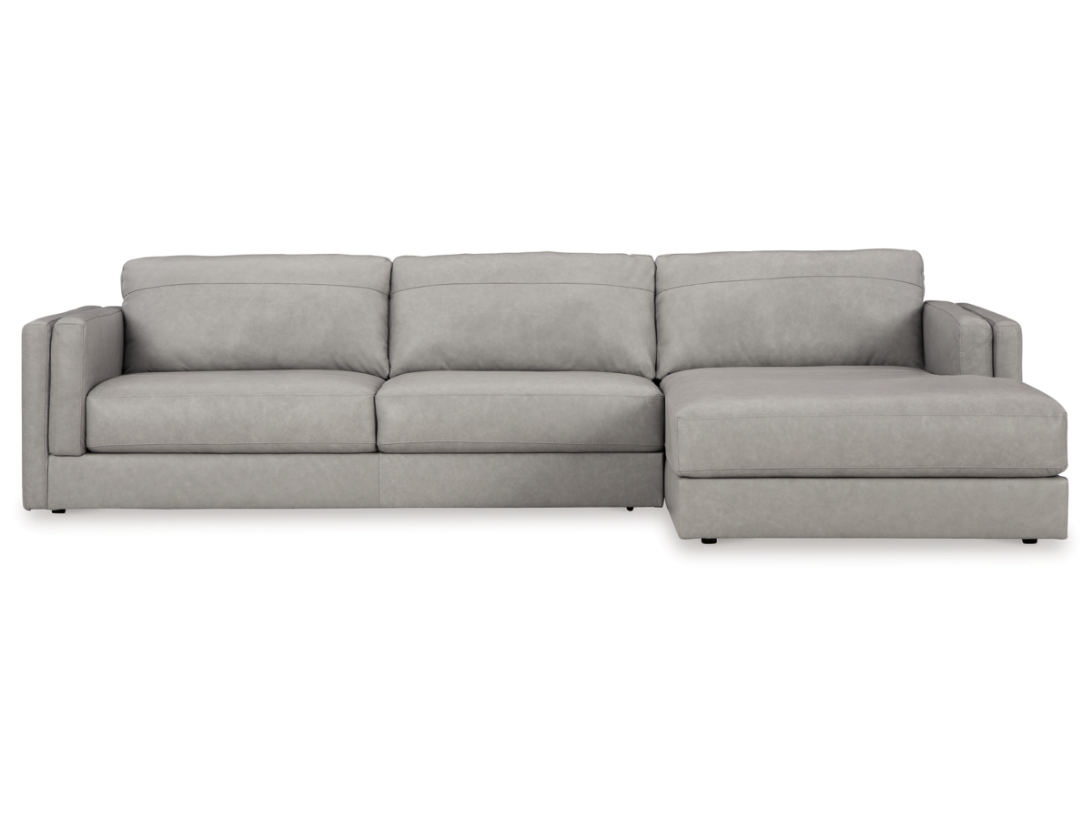 Amiata 2-Piece Leather Sectional with Chaise | Ashley