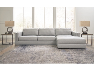 Amiata 2-Piece Leather Sectional with Chaise