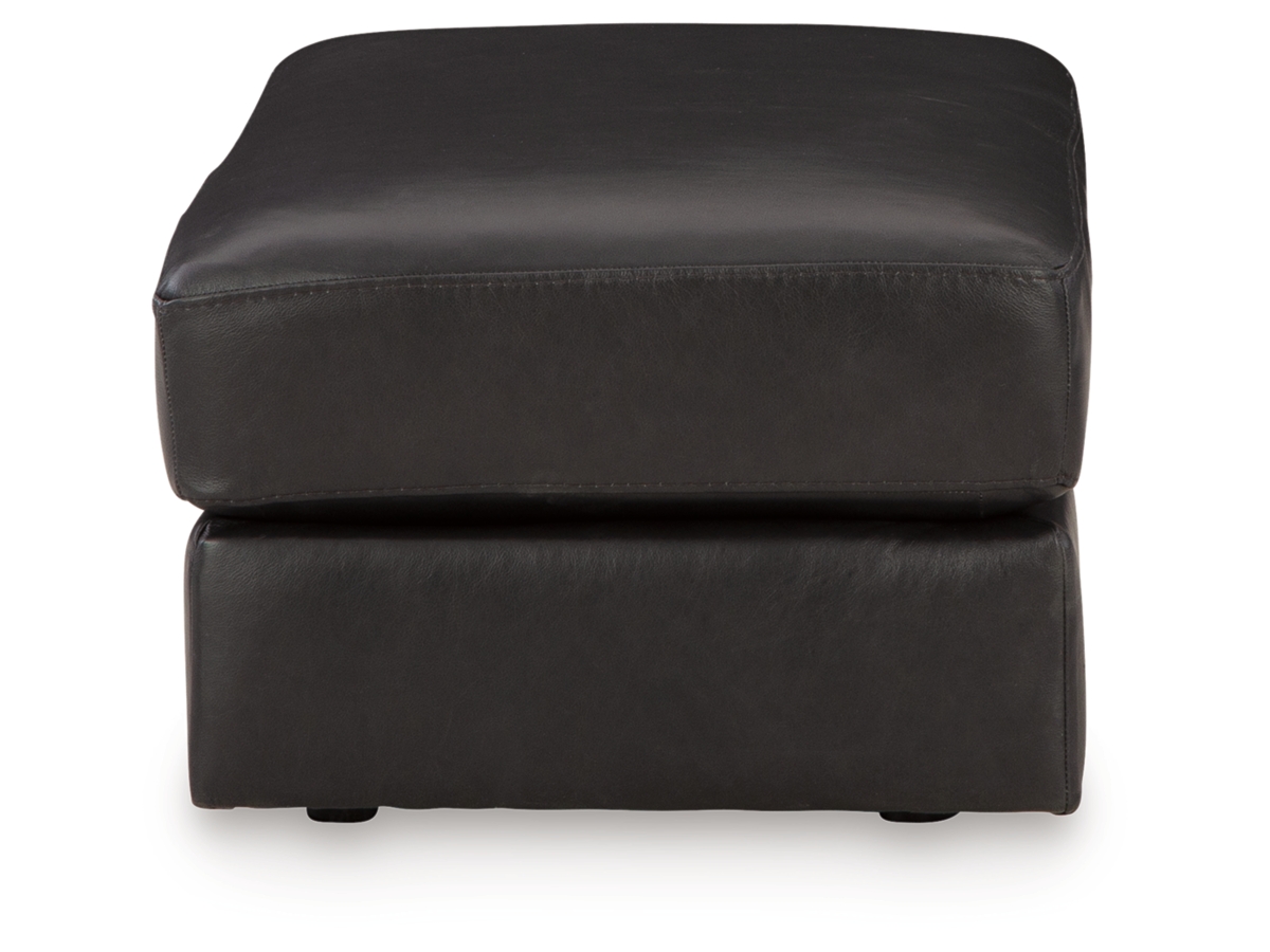 Amiata Leather Ottoman | Ashley
