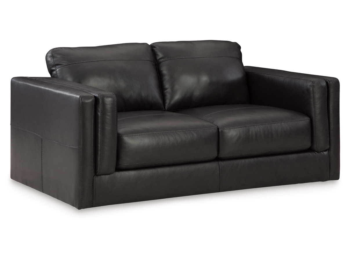 Amiata Leather Loveseat | Ashley