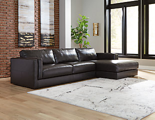 Amiata 2-Piece Sectional with Chaise, Onyx, rollover