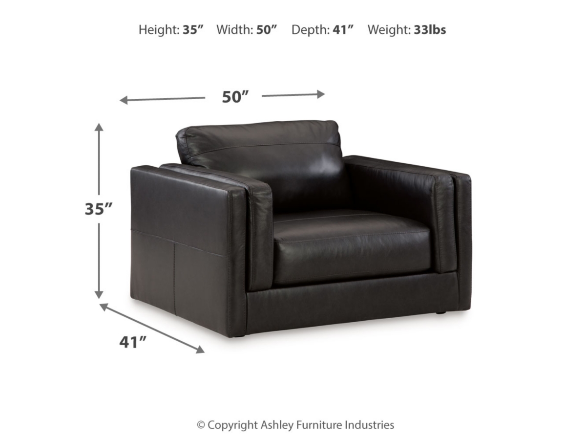 Amiata Oversized Leather Chair Ashley