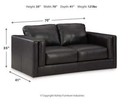 Amiata Loveseat Dimensions