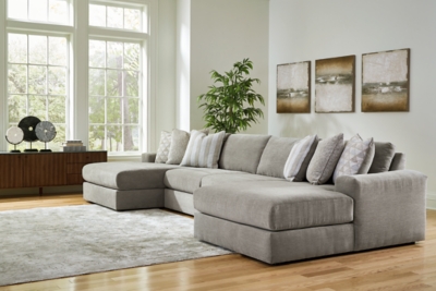 Avaliyah 4-Piece Modular Sectional with Chaise, Ash