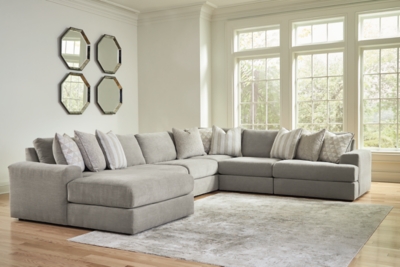 Avaliyah 6-Piece Modular Sectional with Chaise, Ash