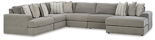 Avaliyah 6-Piece Sectional with Chaise, Ash, large