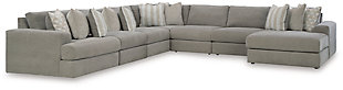 Avaliyah 7-Piece Sectional with Chaise, Ash, large