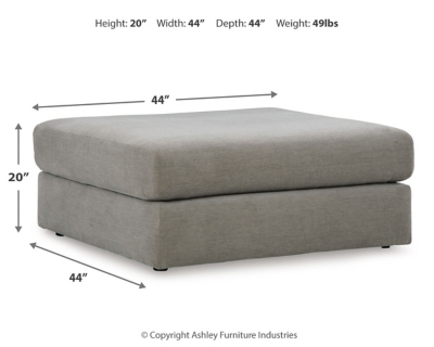 Avaliyah Oversized Accent Ottoman Dimensions