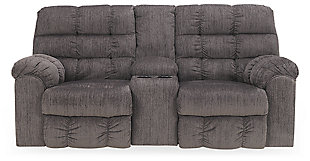 Acieona Reclining Loveseat with Console, , large
