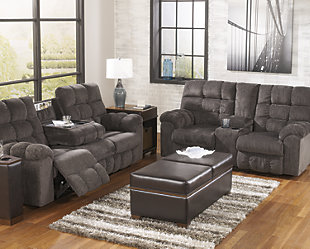 Acieona Reclining Sofa with Drop Down Table, , rollover