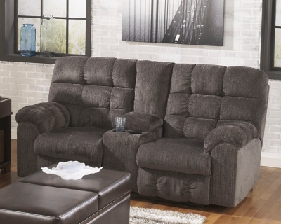 Acieona Reclining Loveseat with Console, , large