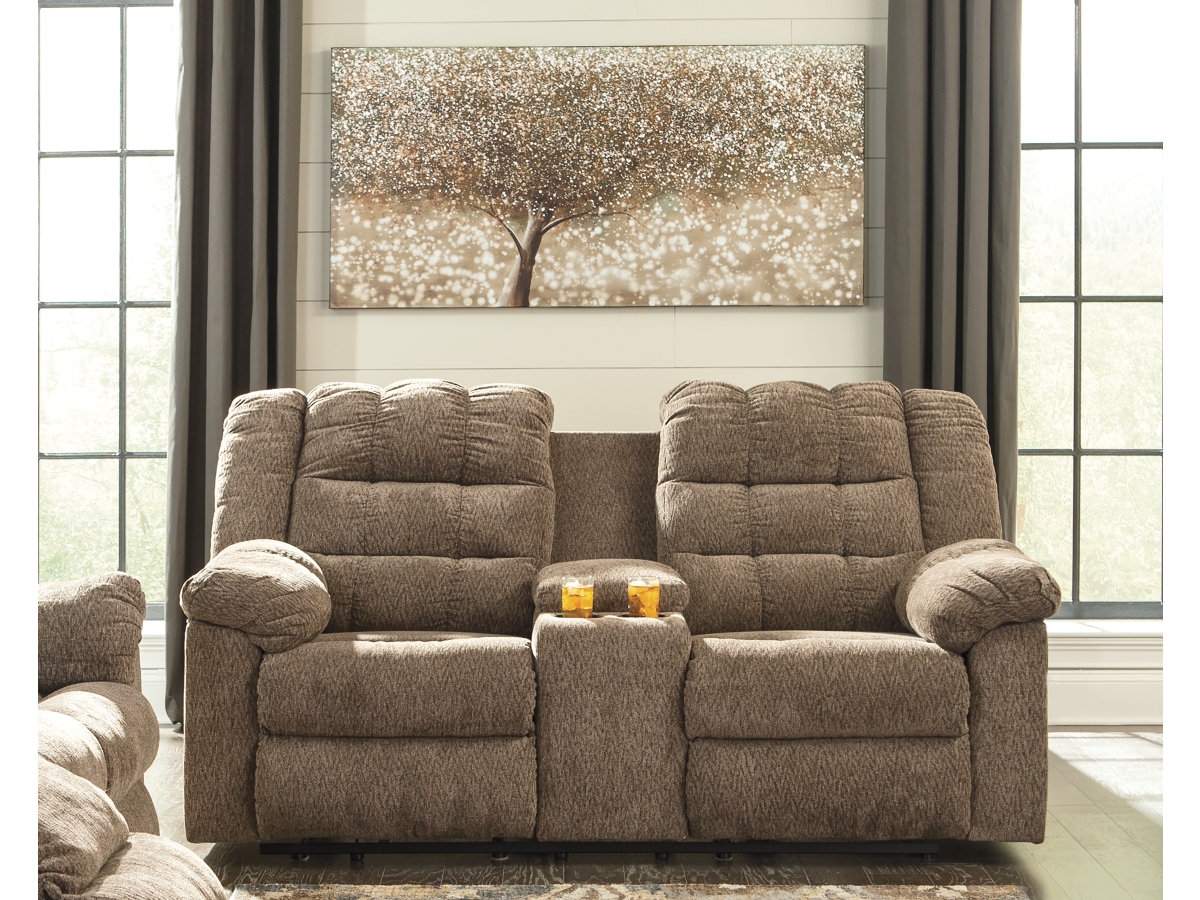 Ashley double reclining console loveseat sale