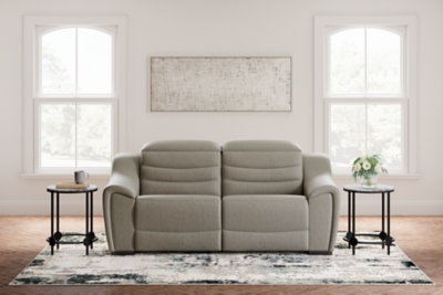 Next-Gen Gaucho 2-Piece Dual Power Reclining Modular Loveseat, Putty