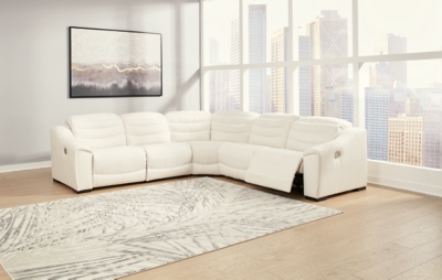 Next-Gen Gaucho 5-Piece Power Reclining Sectional, Chalk, rollover