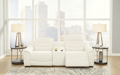 Next-Gen Gaucho 3-Piece Power Reclining Sectional Loveseat, Chalk, rollover