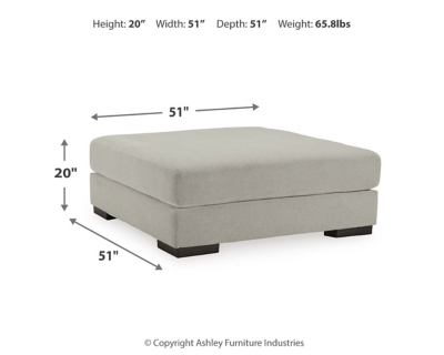 Artsie Oversized Accent Ottoman, , large