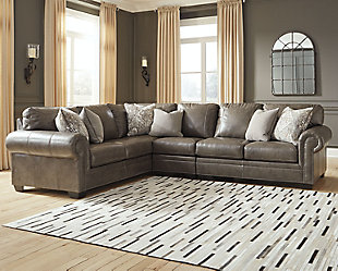 Roleson 3-Piece Sectional, Quarry, rollover