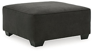 Lucina Oversized Accent Ottoman, Charcoal, large