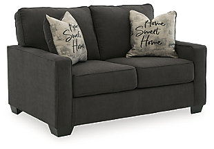 Lucina Loveseat, Charcoal, large