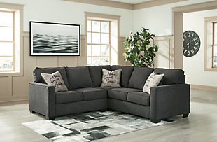 Lucina 2-Piece Sectional, Charcoal, rollover