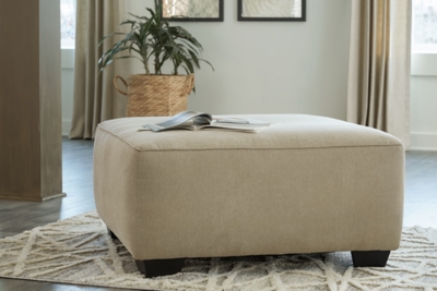 Lucina Oversized Accent Ottoman, Quartz, rollover