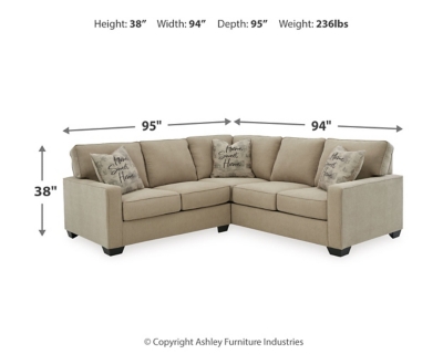 Lucina 2-Piece Sectional, Quartz, large