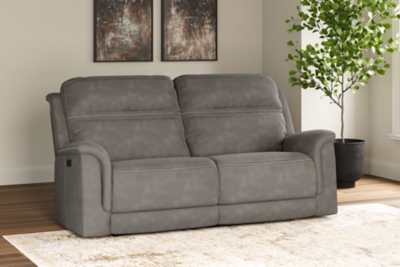 Next-Gen DuraPella Performance Fabric Dual Power Reclining Sofa, Slate