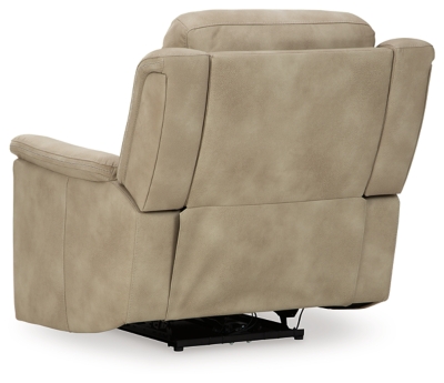 It’s time to rethink the way you relax—and time to experience the joys of the Next-Gen DuraPella power recliner. Taking a fashion-forward approach to the art of relaxation, the recliner—with a one-touch power control and an energy-efficient USB plug-in—will elevate your style and raise your standard of living. Its zero-gravity mechanism lifts the ottoman higher than traditional recliners to improve circulation. And talk about low maintenance. This designer recliner is wrapped in durable, water-repellent upholstery that's family- and pet-friendly.One-touch power control with adjustable positions, Easy View™ adjustable headrest and zero-draw USB plug-in | Zero-draw technology only consumes power when the USB receptacle is in use | Corner-blocked frame with metal reinforced seat | Attached back and seat cushions | High-resiliency foam cushions wrapped in thick poly fiber | Zero-gravity mechanism (raises the ottoman to improve circulation) | Extended ottoman for enhanced comfort | Water-repellent polyester/polyurethane (faux leather) upholstery | Power cord included; UL Listed | Estimated Assembly Time: 15 Minutes