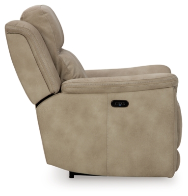 It’s time to rethink the way you relax—and time to experience the joys of the Next-Gen DuraPella power recliner. Taking a fashion-forward approach to the art of relaxation, the recliner—with a one-touch power control and an energy-efficient USB plug-in—will elevate your style and raise your standard of living. Its zero-gravity mechanism lifts the ottoman higher than traditional recliners to improve circulation. And talk about low maintenance. This designer recliner is wrapped in durable, water-repellent upholstery that's family- and pet-friendly.One-touch power control with adjustable positions, Easy View™ adjustable headrest and zero-draw USB plug-in | Zero-draw technology only consumes power when the USB receptacle is in use | Corner-blocked frame with metal reinforced seat | Attached back and seat cushions | High-resiliency foam cushions wrapped in thick poly fiber | Zero-gravity mechanism (raises the ottoman to improve circulation) | Extended ottoman for enhanced comfort | Water-repellent polyester/polyurethane (faux leather) upholstery | Power cord included; UL Listed | Estimated Assembly Time: 15 Minutes