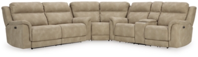 Next-Gen DuraPella 3-Piece Power Reclining Sectional, Sand, large