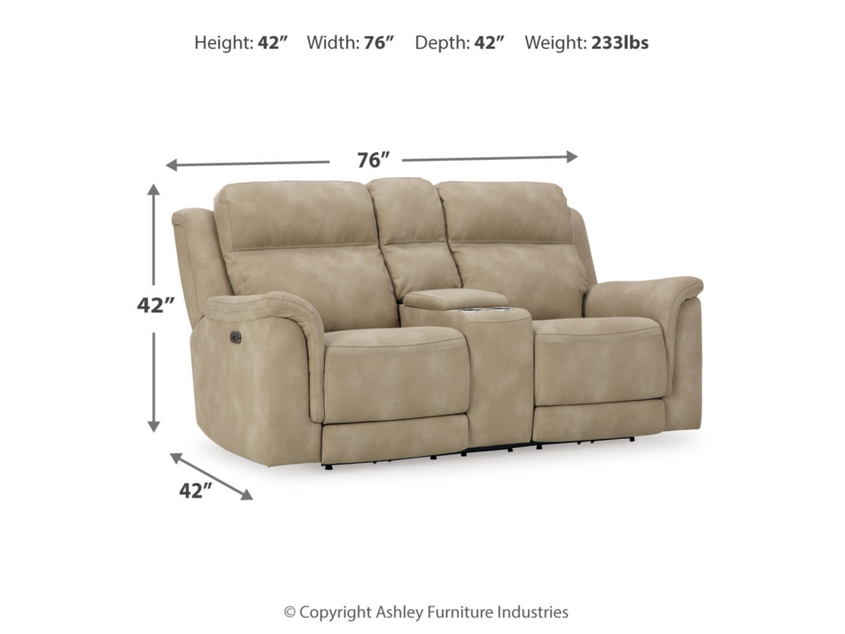 Next-Gen Power Reclining Loveseat with Console - Slate