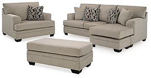 Stonemeade Sofa Chaise, Chair, and Ottoman, , large