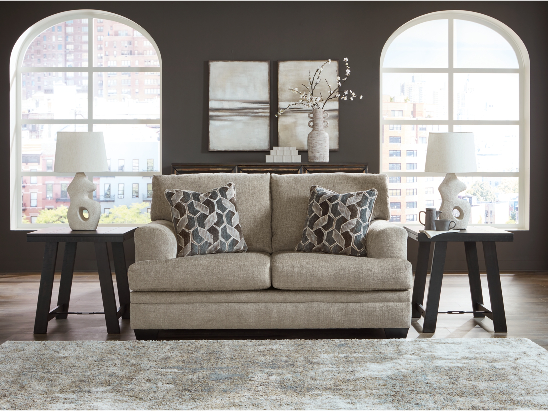 Image 1 of Stonemeade Sofa set taupe