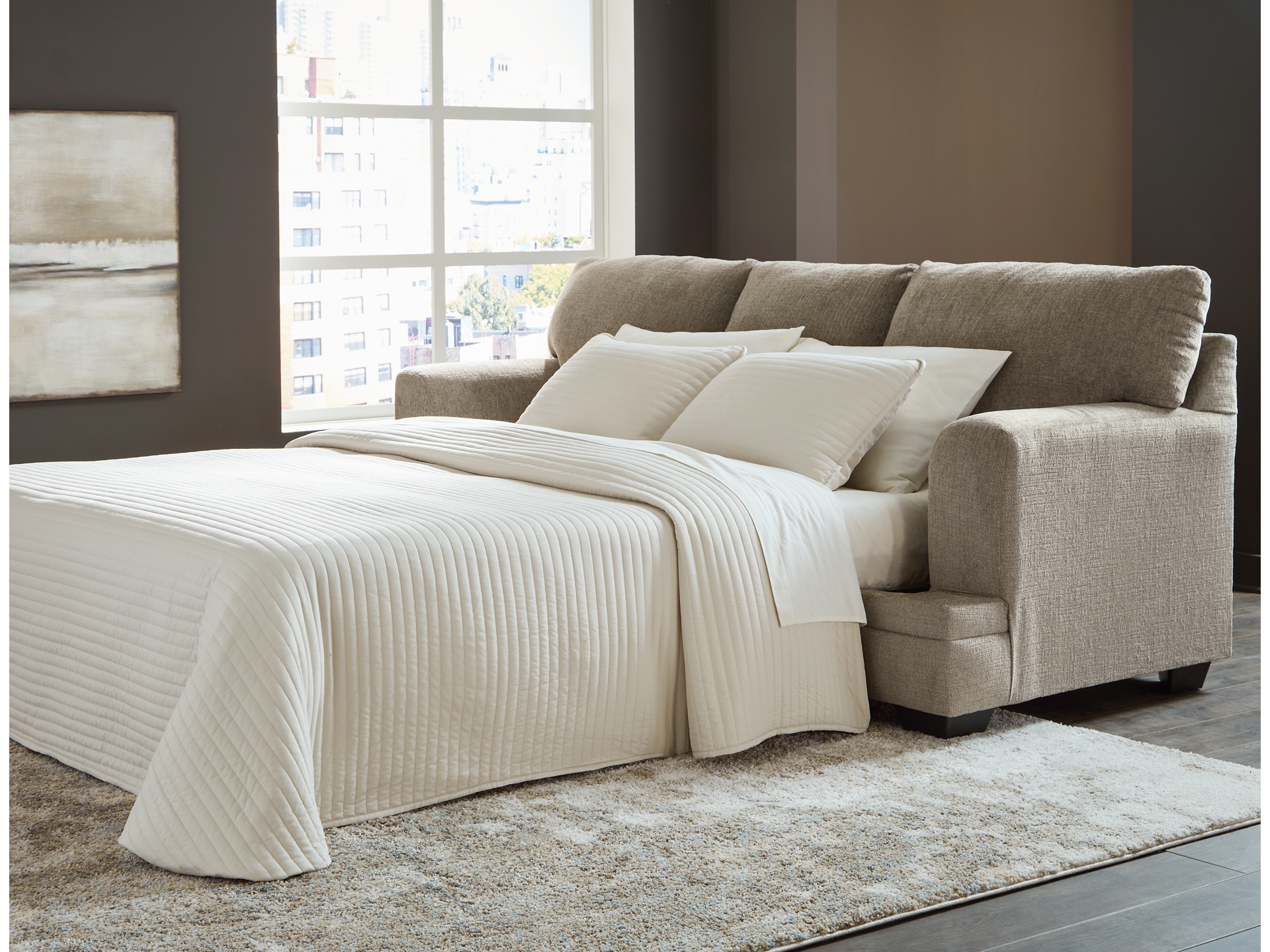 Image 4 of Stonemeade Sofa set taupe