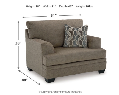 Stonemeade Oversized Chair, Nutmeg, large