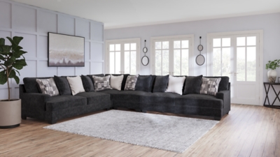 Lavernett 4-Piece Sectional, Charcoal