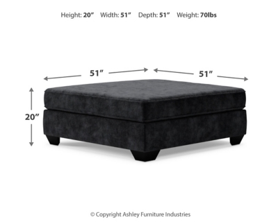 Lavernett Oversized Accent Ottoman, , large