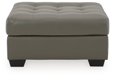 Ashley furniture leather deals ottoman