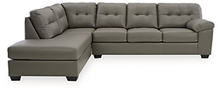 Donlen 2-Piece Sectional with Chaise, Gray, large