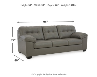 Donlen Sofa, Gray, large