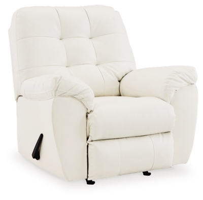 Donlen Recliner, White, large