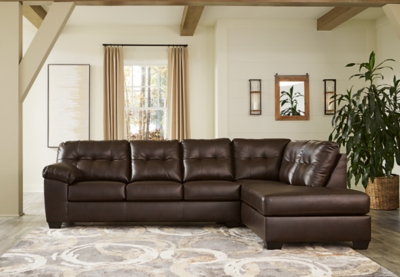 Other, Brown 2pc Sectional Couch Foot Rest