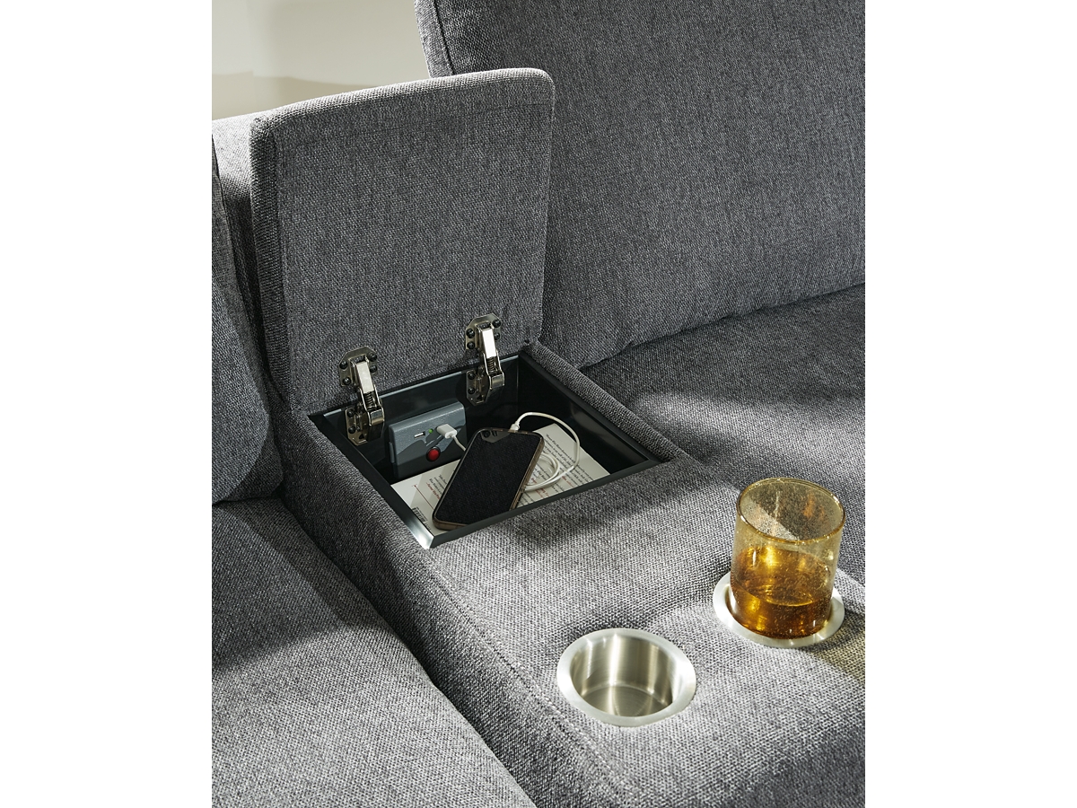 Hartsdale 7-Piece Power Reclining Modular Sectional with Console and Chaise