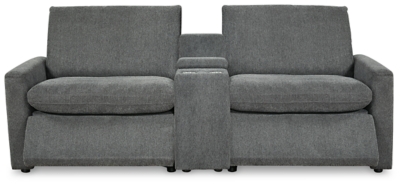 Hartsdale 3-Piece Power Reclining Loveseat with Console, Granite