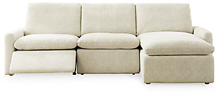 Hartsdale 3-Piece Right Arm Facing Reclining Sofa Chaise, Linen, large