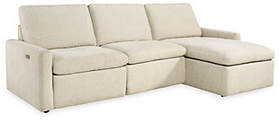 Hartsdale 3-Piece Right Arm Facing Reclining Sofa Chaise, Linen, large