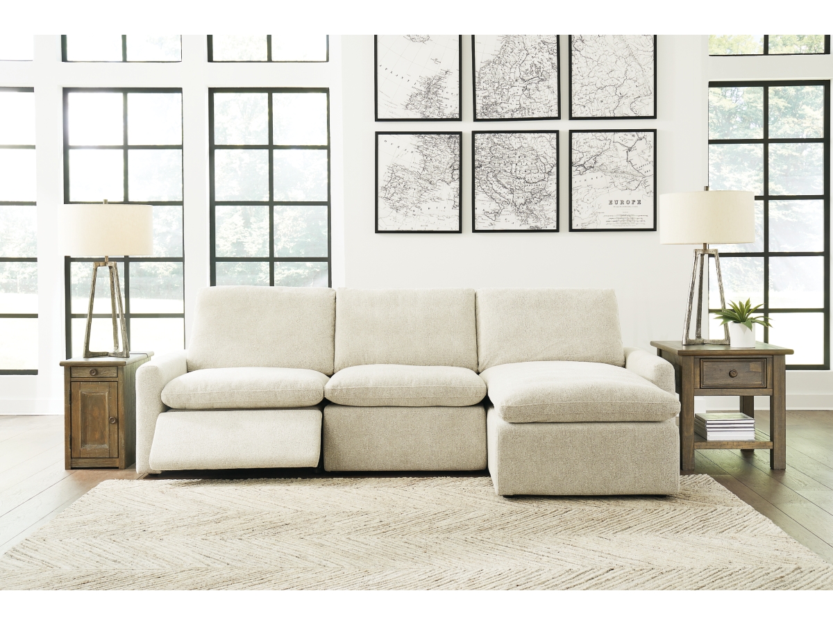 Hartsdale 3 Piece Power Reclining Modular Sofa Chaise Ashley