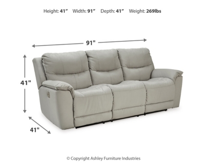 Next-Gen Gaucho Power Reclining Sofa, Fossil, large