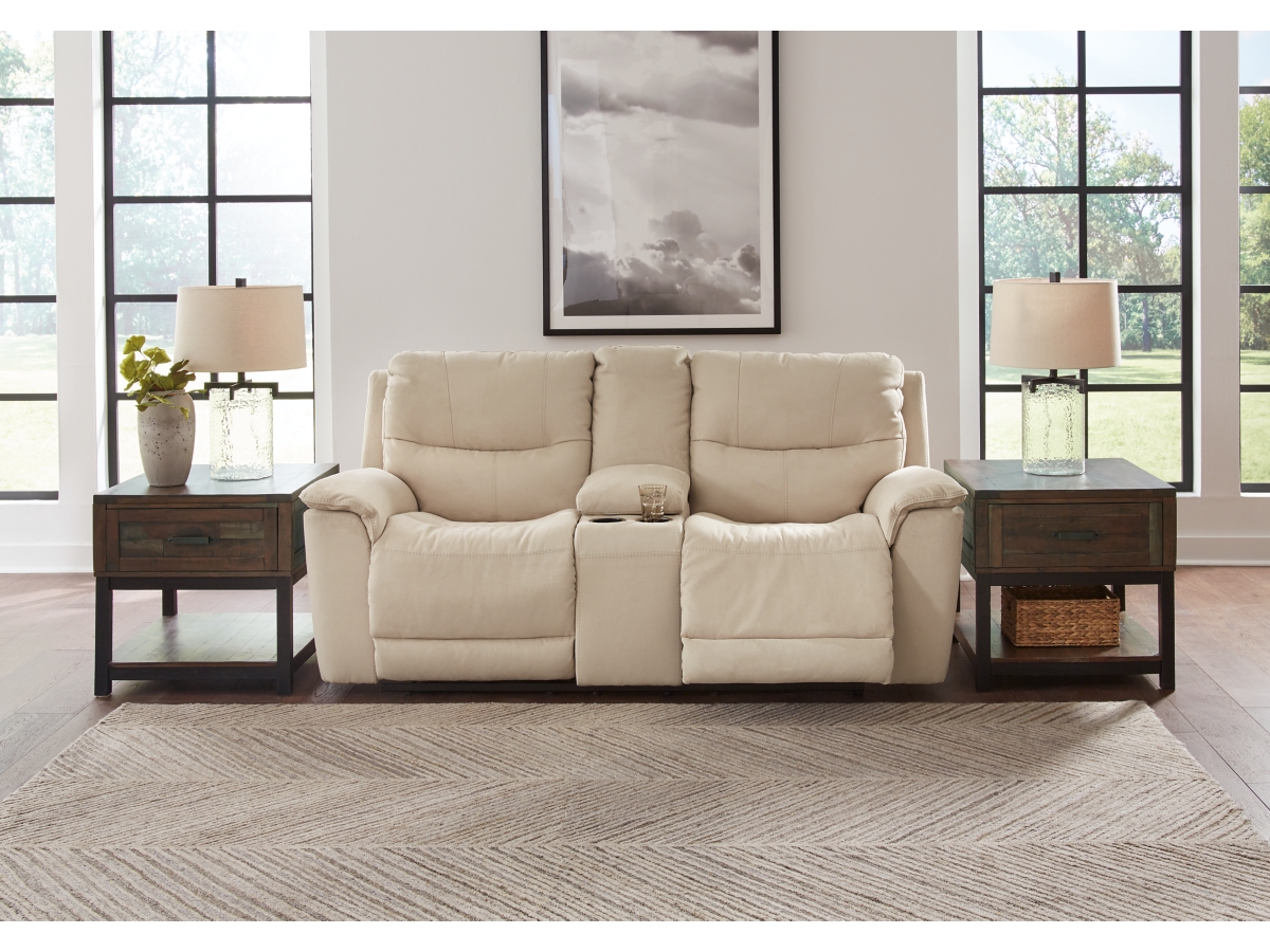 Next-Gen Gaucho Dual Power Reclining Loveseat with Console | Ashley